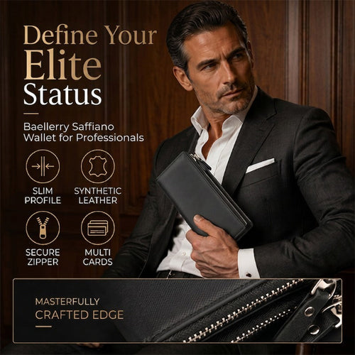 üëù LIMITED-TIME 40% OFF! üí• Slim Long Wallet for Men ‚Äì Thin Profile, RFID Optional, Premium Leather ‚ú®