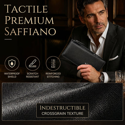 üëù LIMITED-TIME 40% OFF! üí• Slim Long Wallet for Men ‚Äì Thin Profile, RFID Optional, Premium Leather ‚ú®