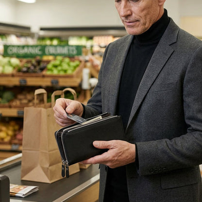 üëù LIMITED-TIME 40% OFF! üí• Slim Long Wallet for Men ‚Äì Thin Profile, RFID Optional, Premium Leather ‚ú®