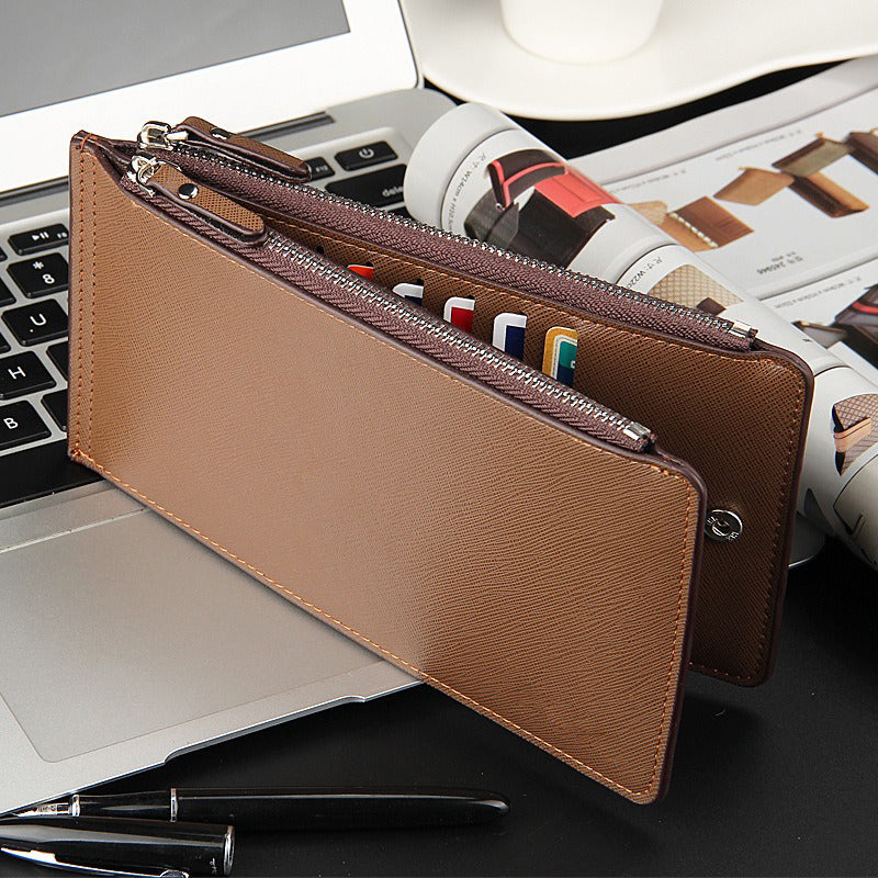 üëù LIMITED-TIME 40% OFF! üí• Slim Long Wallet for Men ‚Äì Thin Profile, RFID Optional, Premium Leather ‚ú®