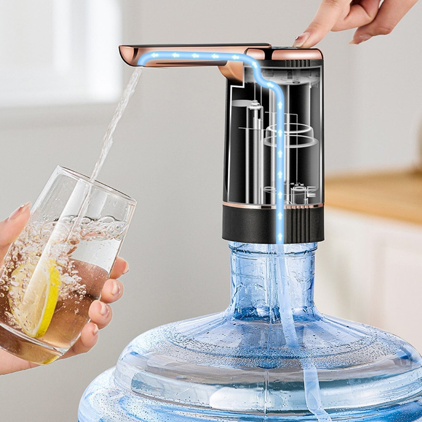 üè† Automatic dispenser pump ‚Äì multifunctional, silent & perfect for home, office, summer cottage & camping, fits most standard bottles üåø