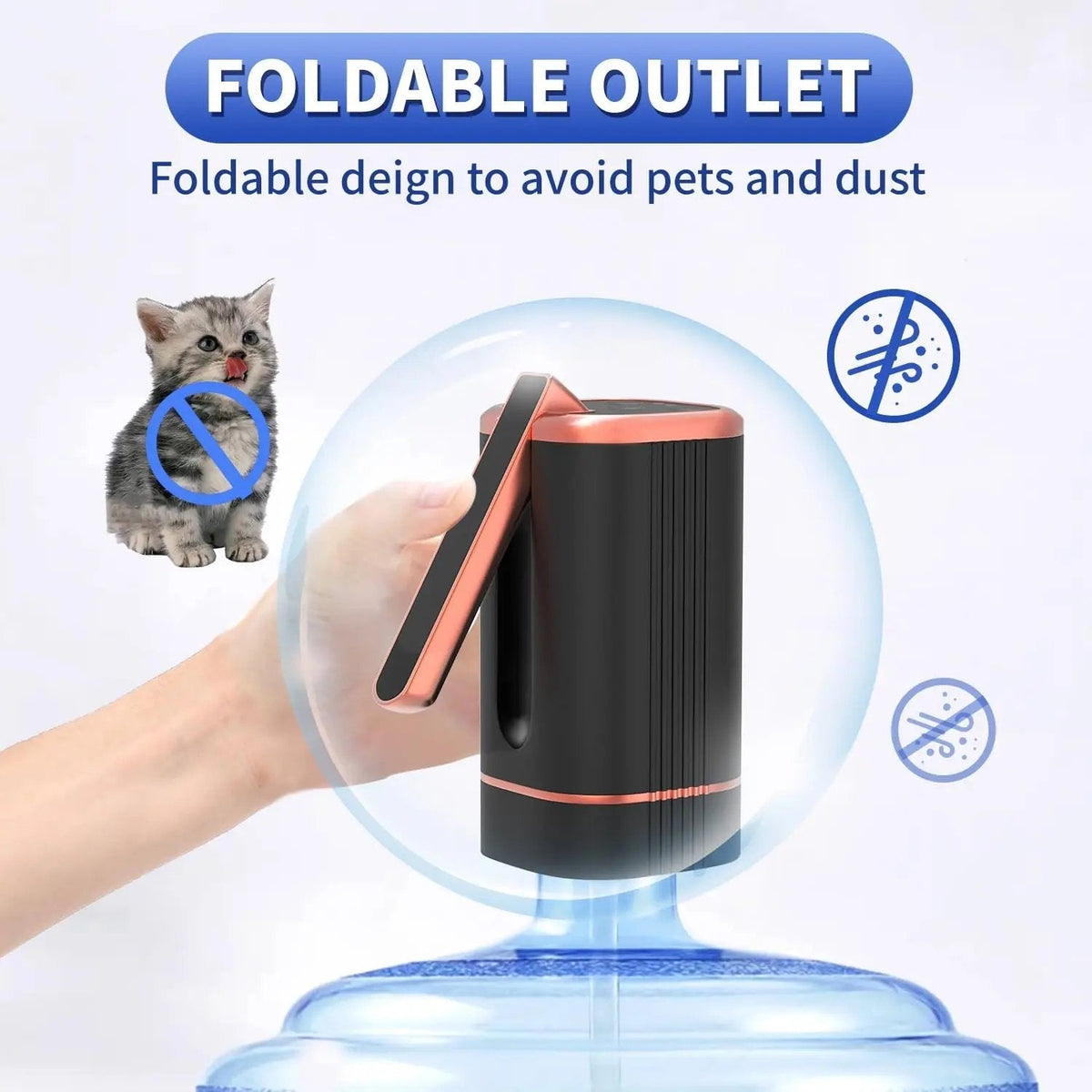 üè† Automatic dispenser pump ‚Äì multifunctional, silent & perfect for home, office, summer cottage & camping, fits most standard bottles üåø