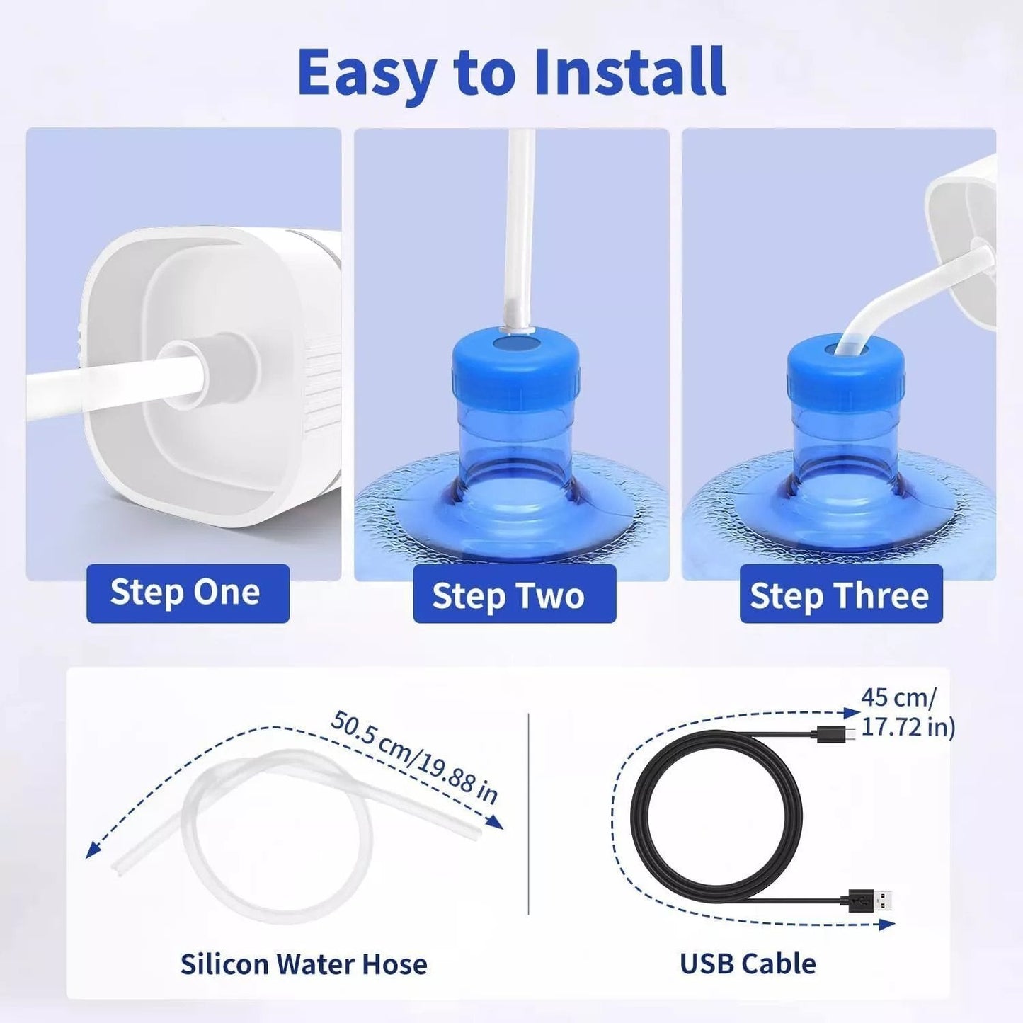 üè† Automatic dispenser pump ‚Äì multifunctional, silent & perfect for home, office, summer cottage & camping, fits most standard bottles üåø