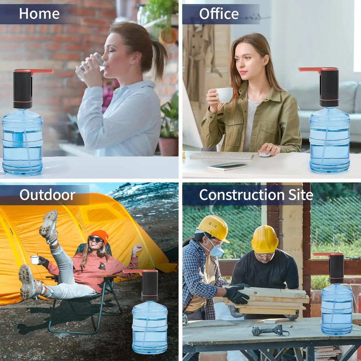 üè† Automatic dispenser pump ‚Äì multifunctional, silent & perfect for home, office, summer cottage & camping, fits most standard bottles üåø