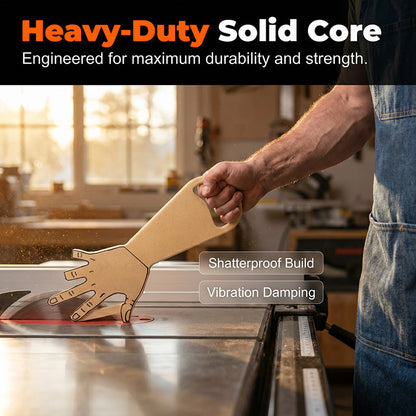 ü™ö Hand Shaped Table Saw Push Stick ‚Äî Ergonomic Safety Tool for Woodworking, Prevents Kickback