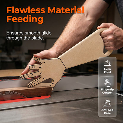 ü™ö Hand Shaped Table Saw Push Stick ‚Äî Ergonomic Safety Tool for Woodworking, Prevents Kickback