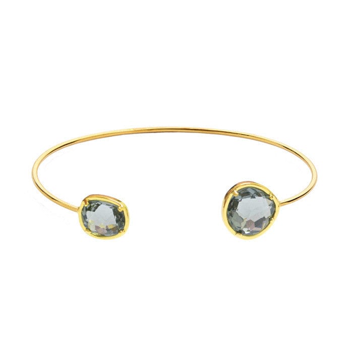 Asymmetrical Stone Cuff Bracelet