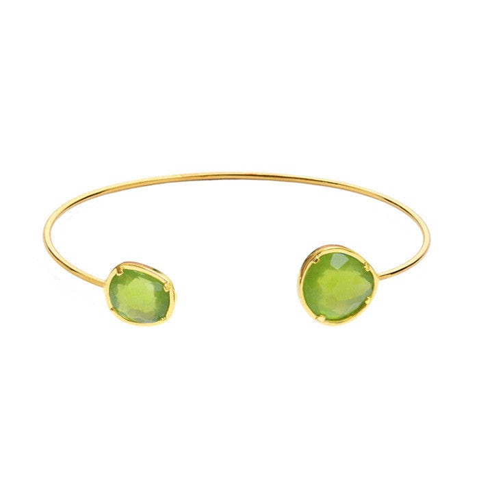 Asymmetrical Stone Cuff Bracelet