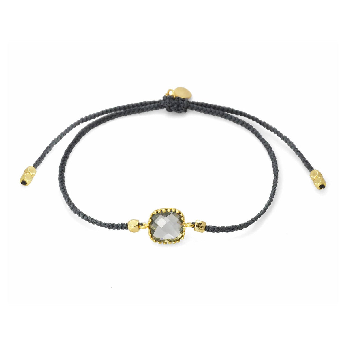 Braided Nylon Charm Bracelet