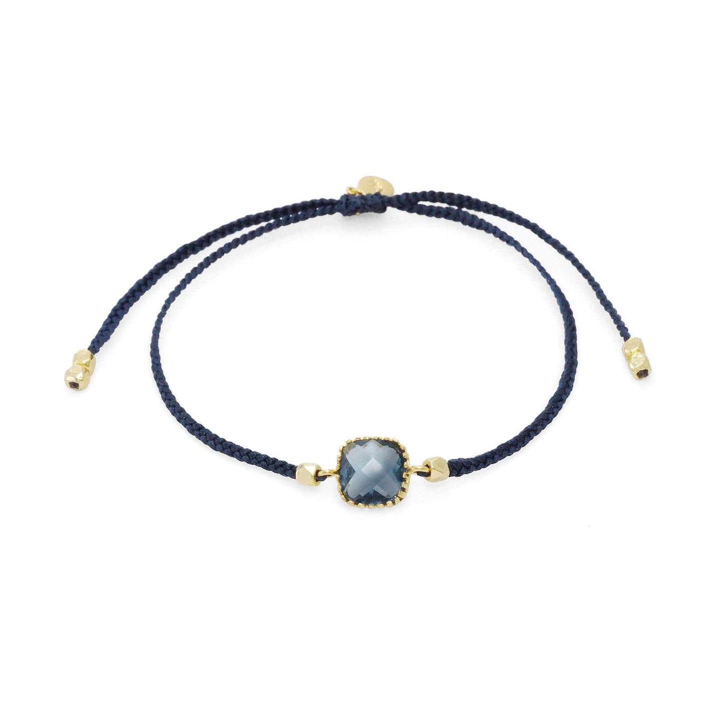 Braided Nylon Charm Bracelet
