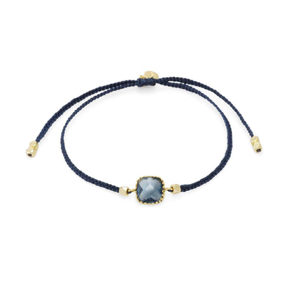 Braided Nylon Charm Bracelet