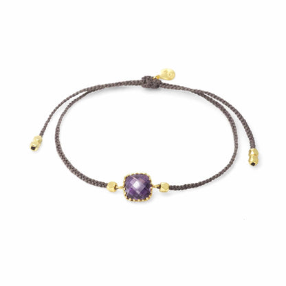 Braided Nylon Charm Bracelet