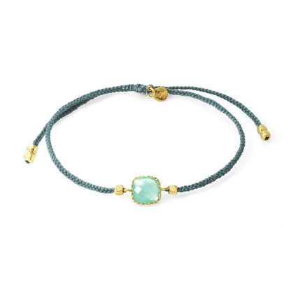 Braided Nylon Charm Bracelet