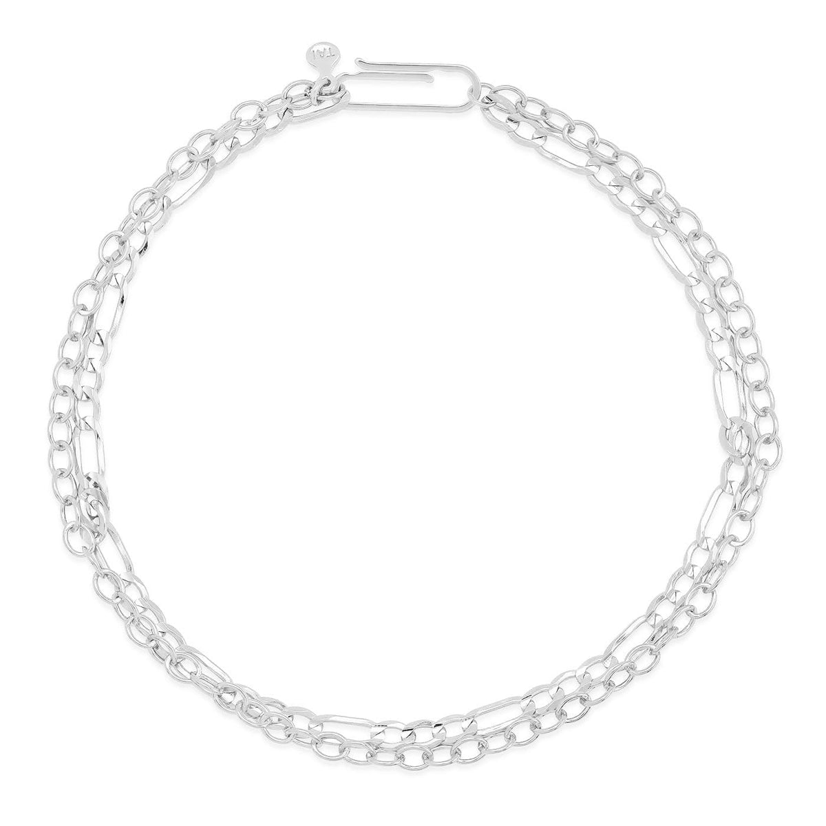 Figaro Double Chain Bracelet