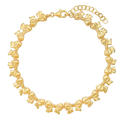 Golden Bow Chain Bracelet