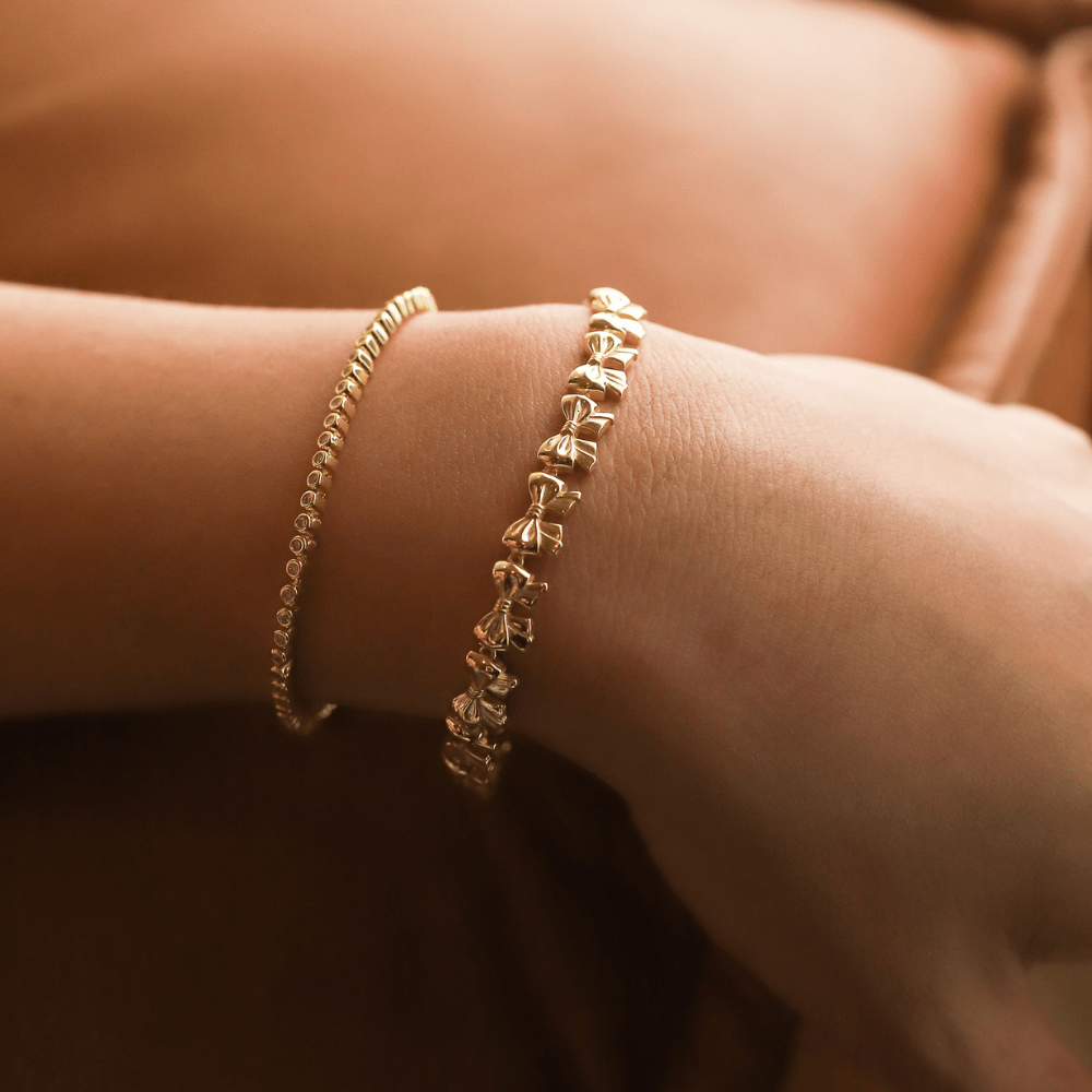 Golden Bow Chain Bracelet