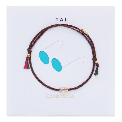 Handmade Beaded Cord Bracelet