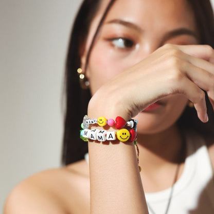 Mama's Fun Charm Beaded Bracelet