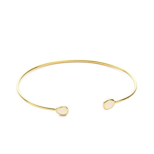 Mini Stone Open Cuff Bracelet