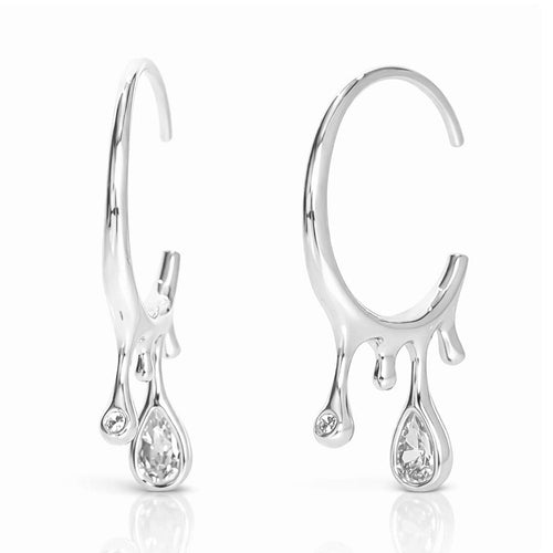 Classic Drop Earrings (Silver)