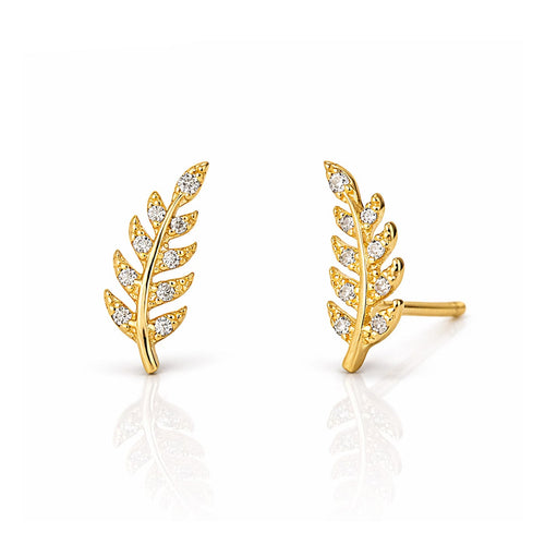 Delicate Leaf Studs