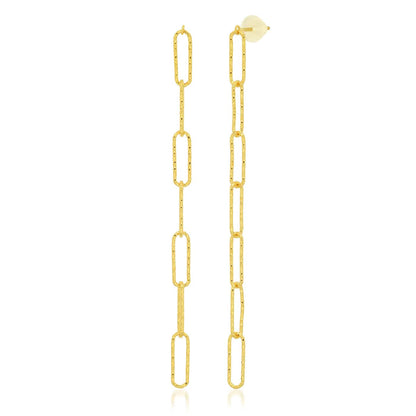 Drop Link Chain Earrings