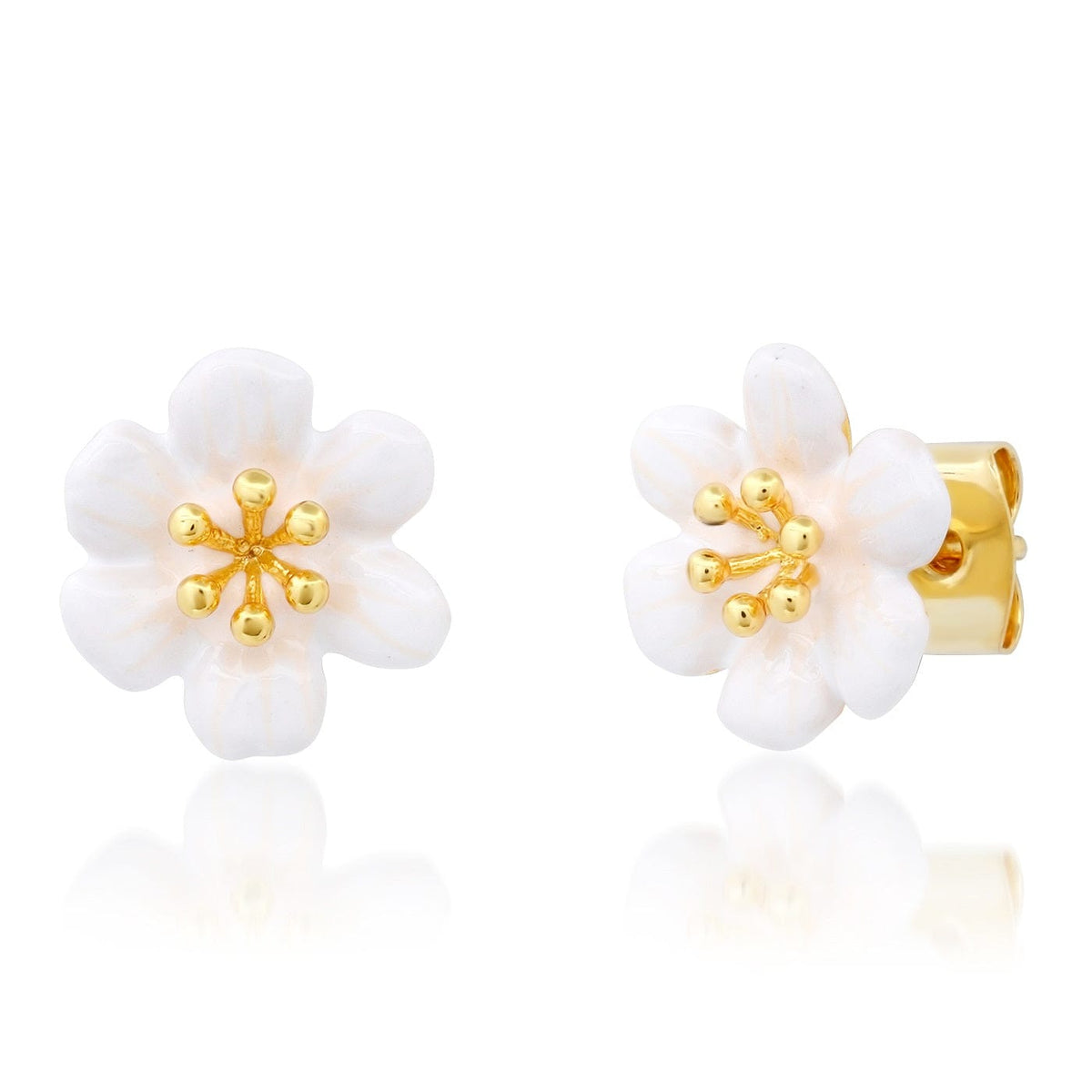 Enamel Flower Studs