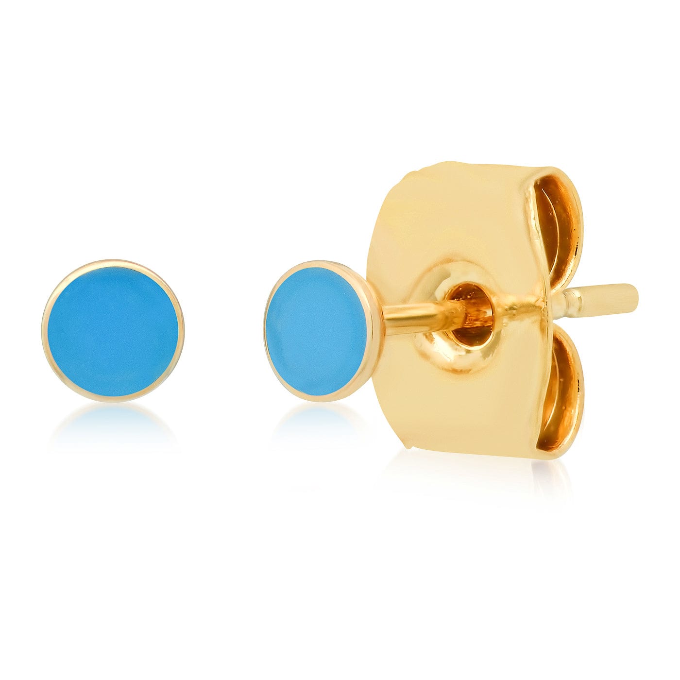 Enamel Round Disc Stud
