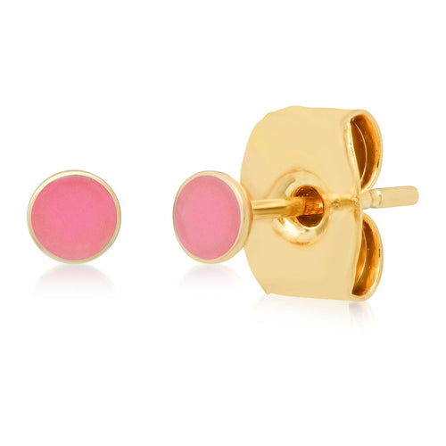 Enamel Round Disc Stud