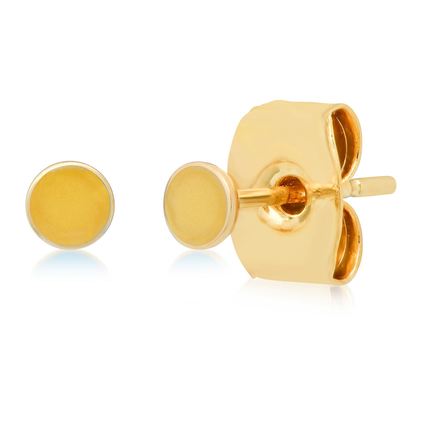 Enamel Round Disc Stud