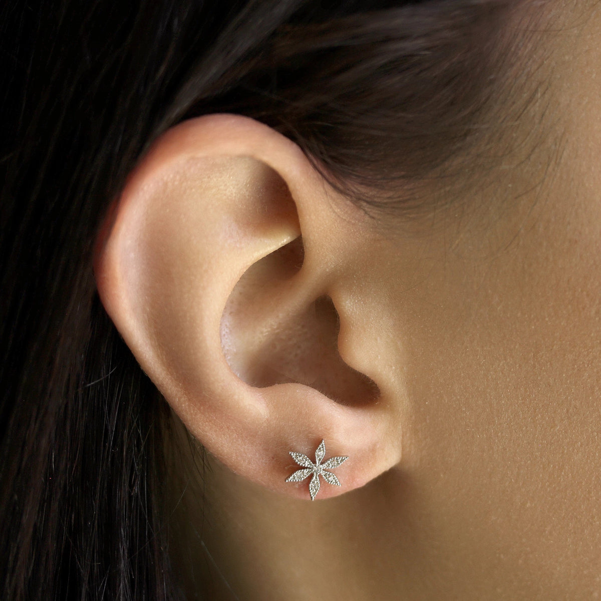Flower Post Earring