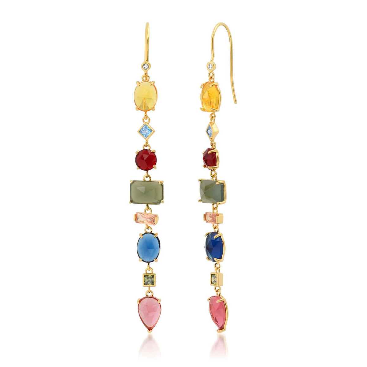Gemma Stacked Drop Earrings