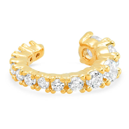 Graduated Cz Gold Ear Cuff