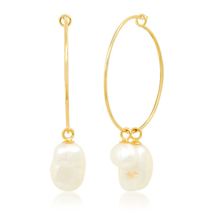 Hoop With Pearls