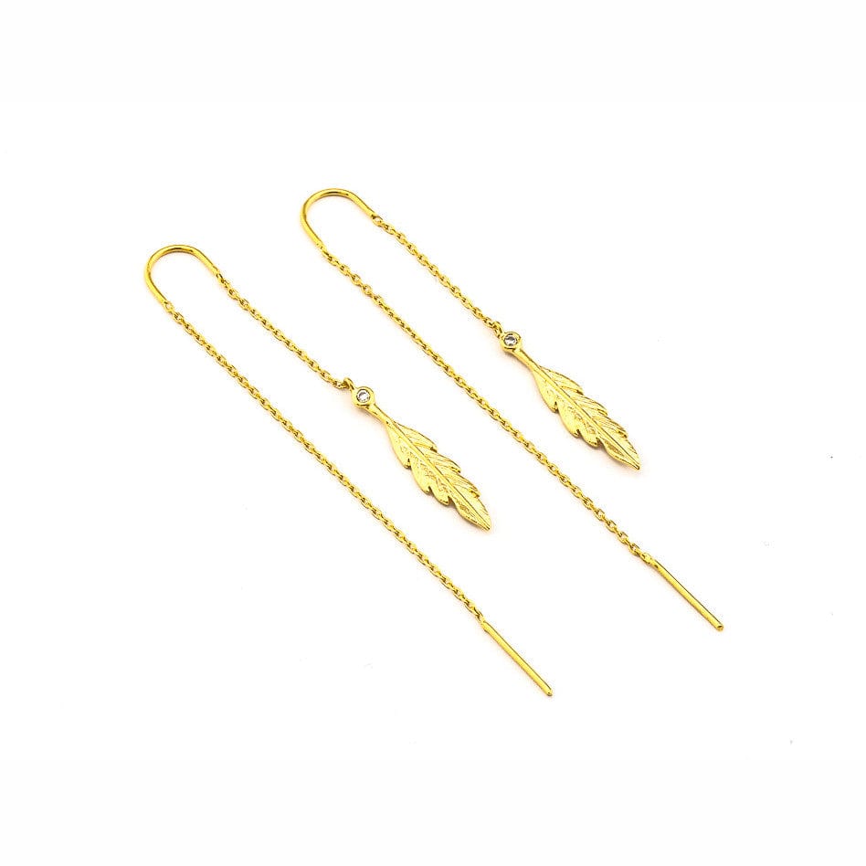 Leaf Threader Earring