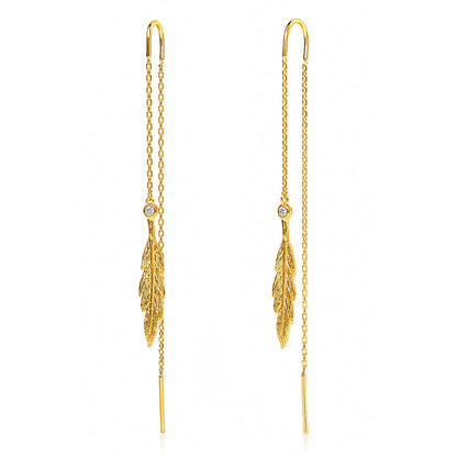 Leaf Threader Earring