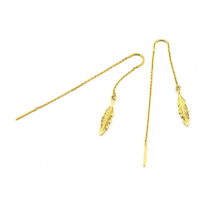 Leaf Threader Earring
