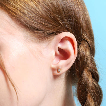 Pavé Initial Mismatched Earrings
