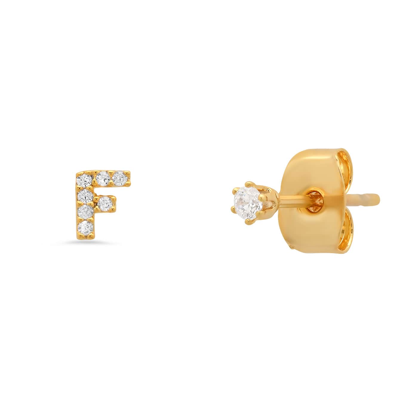 Pavé Initial Mismatched Earrings