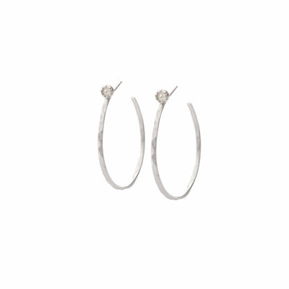 Small Hoop Earrings With Stud