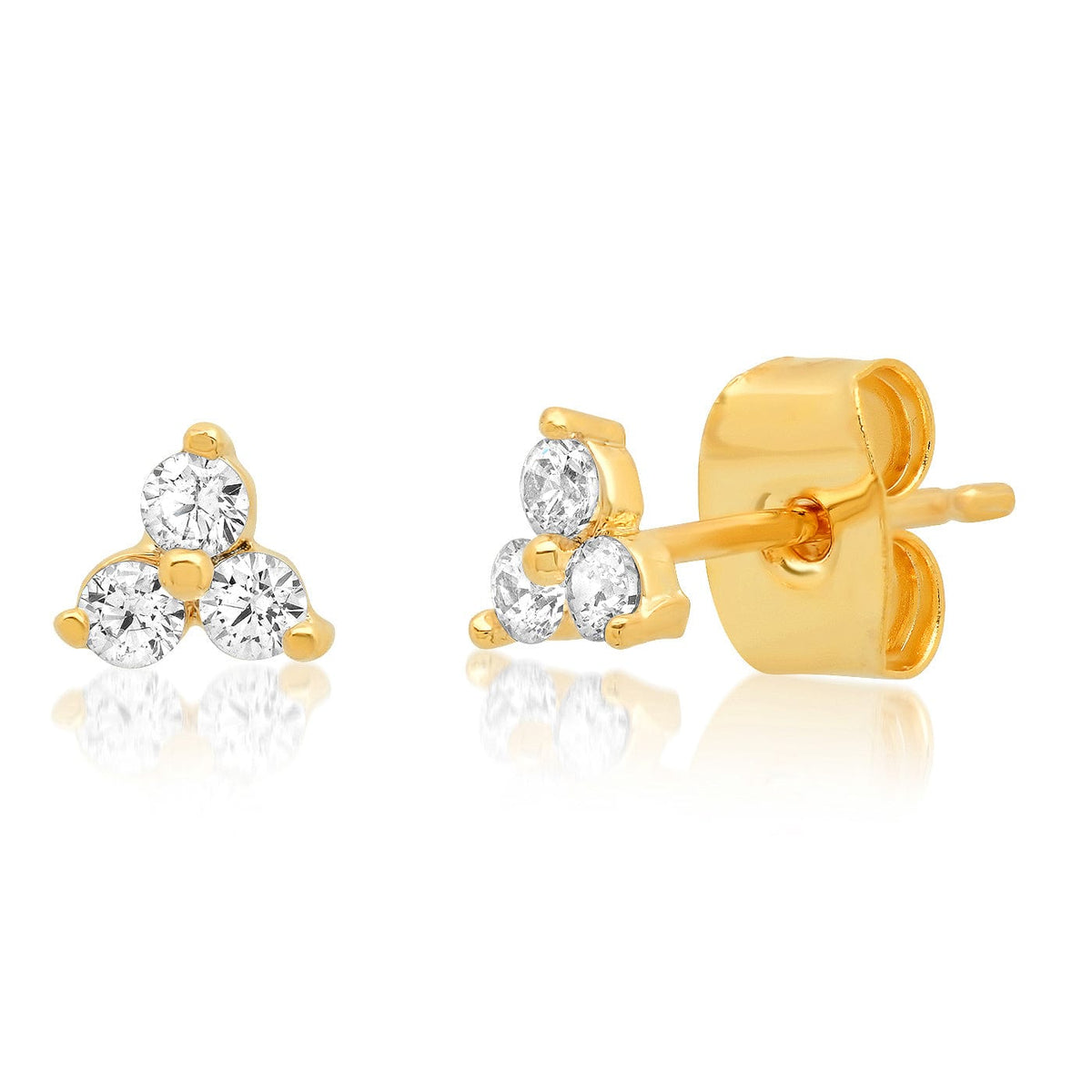 Trinity CZ Cluster Earrings