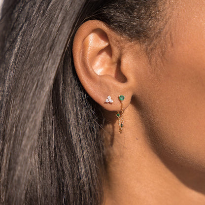 Trinity CZ Cluster Earrings
