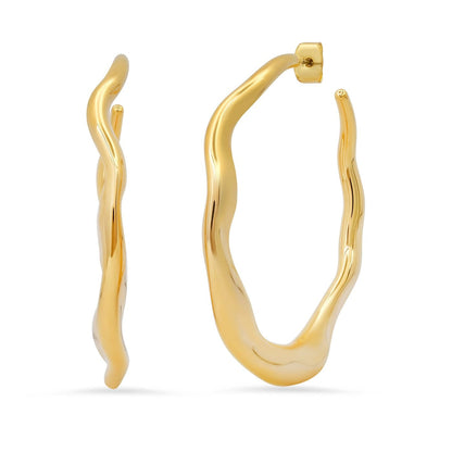 Wavy Hoops| 51mm