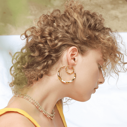 Wavy Hoops| 51mm