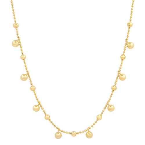Ball Chain with Gold Ball Charms