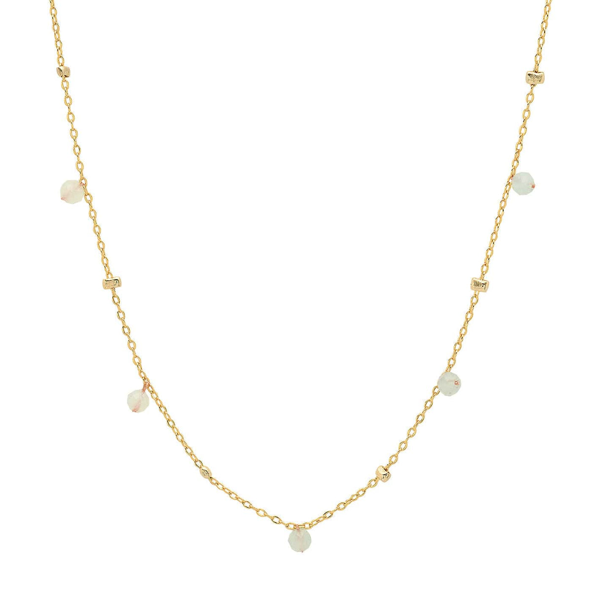 Beaded Drop Station Necklace