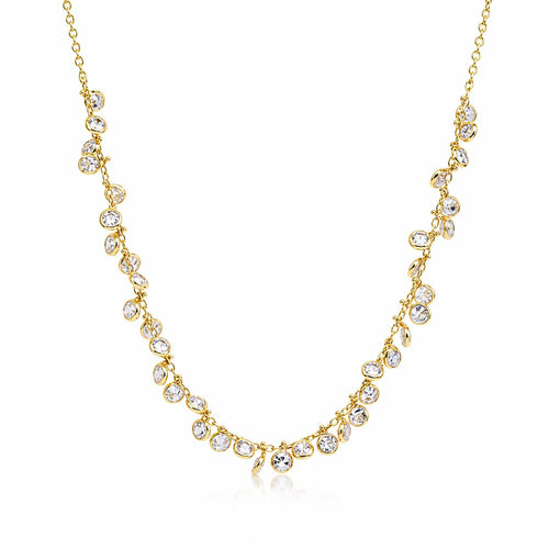 CZ Charm Necklace (3mm)