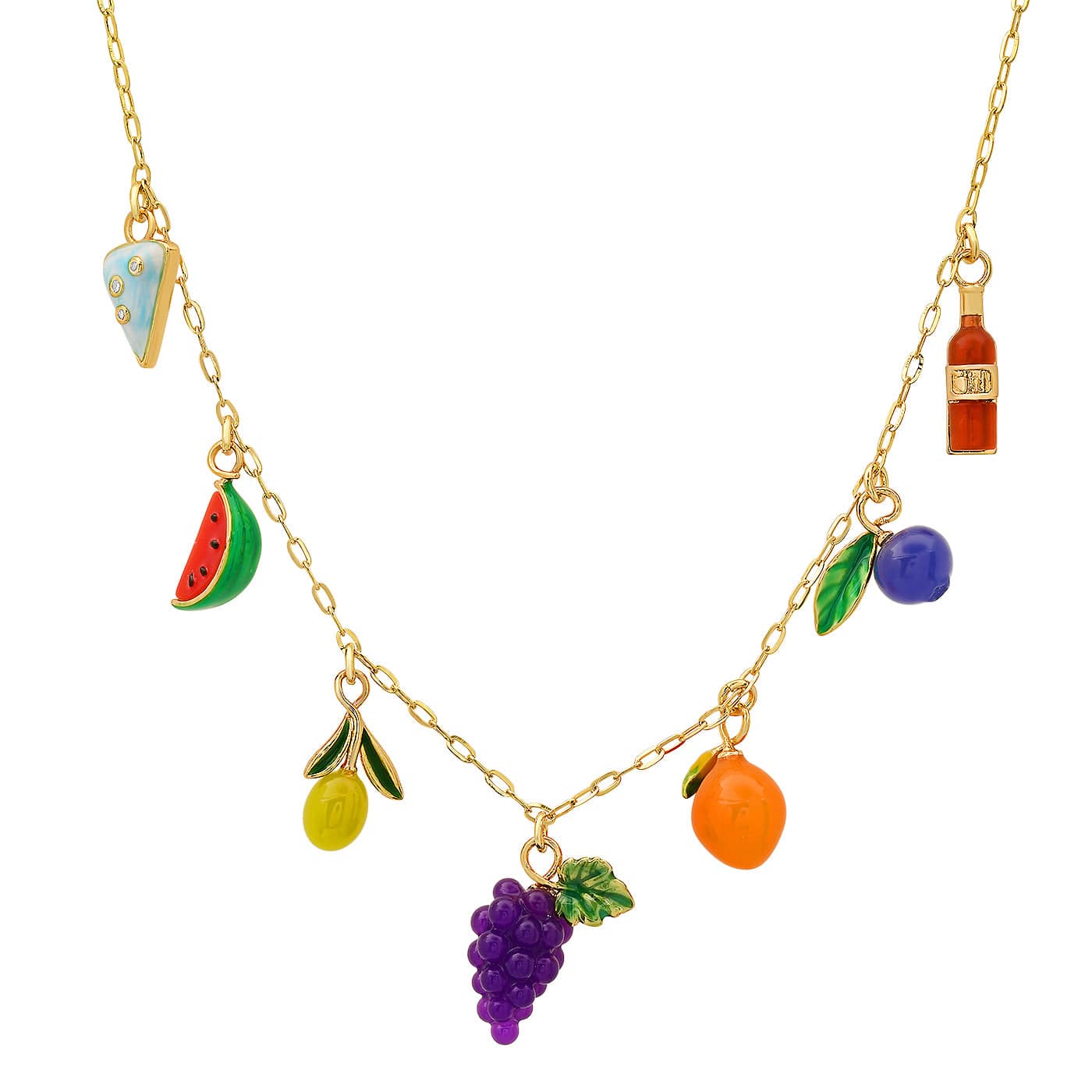 Fruit Festival Charm Necklace
