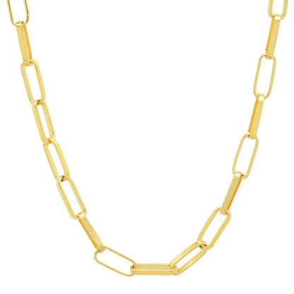 Gold Paper Clip Chain