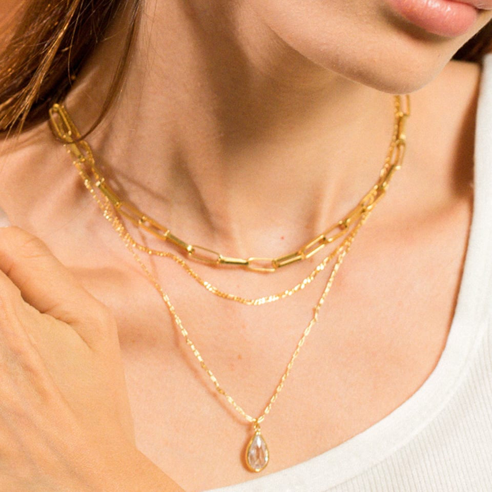 Gold Paper Clip Chain